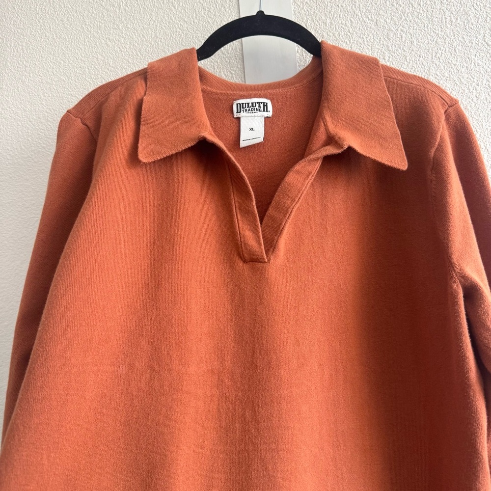 Duluth Trading Shiftless Collared Pullover Sweate… - image 5